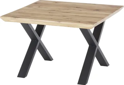 Produktbild von Couchtisch >ASOLA< in Eiche / schwarz, furniert - 70x45x70cm (BxHxT)