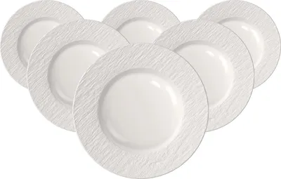 Image de Villeroy & Boch Manufacture Ice, assiettes à déjeuner, ø 21,7 cm, lot de 6