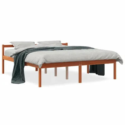 Produktbild von vidaXL Seniorenbett Wachsbraun 160x200 cm Massivholz Kiefer