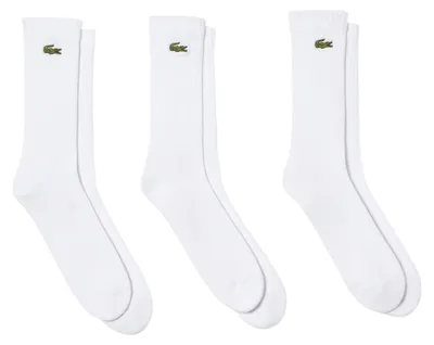 Produktbild von Lacoste - Socken für Herren/Damen Uni, Baumwolle (3er-Pack) GT17413 (43 EU - 45 EU) (Weiß)