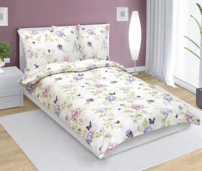 Obrázek produktu pro Povlečení bavlněné - Fialová - 140x200, 70x90