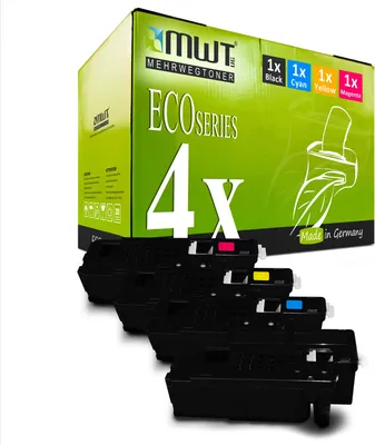 Produktbild von 4 Mehrwegtoner kompatible Lasertoner ersetzt Xerox 106R02759 106R02756 106R02758 106R02757 Mehrfarbig