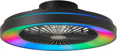 Produktbild von Brilliant LED Deckenleuchte mit Ventilator Mazzaro Ø 48,5 cm 40 W schwarz
