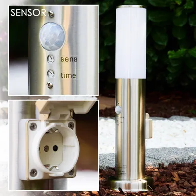 Produktbild von Zogno »Zogno« Außenlampe mit Bewegungsmelder u. Steckdose