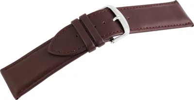 Produktbild von Echtleder-Uhrenarmband, dunkelbraun, 12 mm - 26 mm