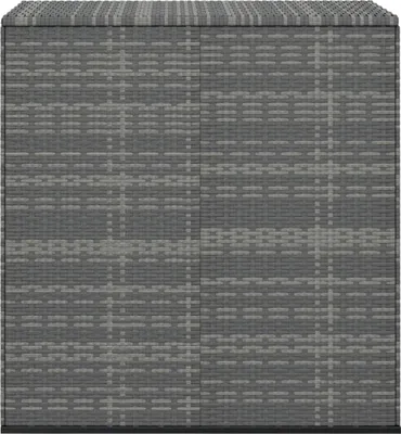 Produktbild von vidaXL Garten-Kissenbox PE Rattan 100x49x103,5 cm Grau