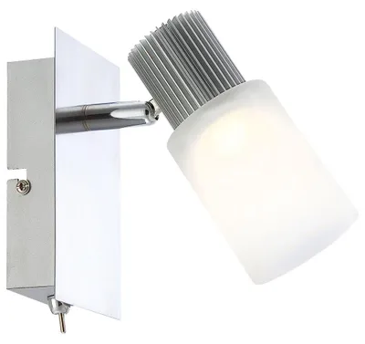 Produktbild von LED Wandleuchte, Nickel, Alabaster, Spot beweglich, L 15,5 cm
