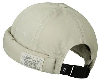 Produktbild von Docker Cap Seemannsmütze Hafenmütze Herren Sommer Uni Beige 100% Baumwolle