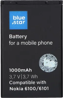 Immagine prodotto di Blue Star batteria di ricambio Li-Ion 1000mAh per Nokia BL4C 6101/6100/6300