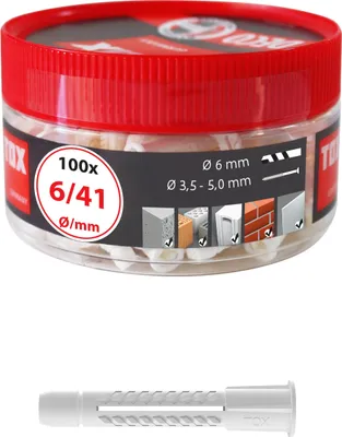 Produktbild von TOX Deco, Dübel, Beton, Grau, Deutschland, 6 mm, 41 mm