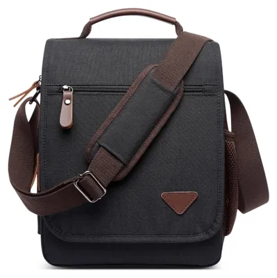 Image de Solidchoice - Sac bandoulière pour hommes - Noir