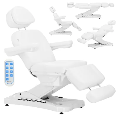 Obrázok produktu pre Kozmetické kreslo elektrické do kozmetického salónu pedikúra regulácia nožné ovládanie + diaľkový ovládač 3 pohony Peter