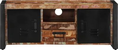 Image de vidaXL Armoire TV 100x30x40 cm Vieux bois massif