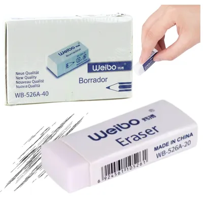 Productafbeelding van Witte Schoolkantoorgum Wb-526a -40 3,5 cm