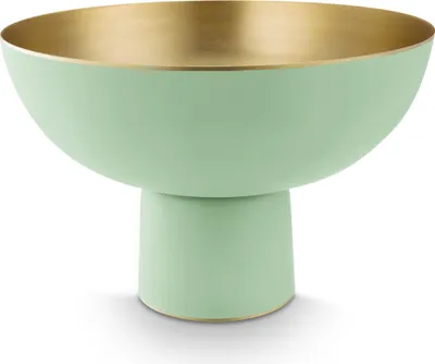 Produktbild von Pip Studio Schale Hoch Metall Matt Bright Green
