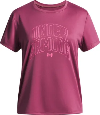 Produktbild von Under Armour Tech Varsity Graphic Ss - fuchsia dusk, Größe:XS