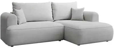 Produktbild von Selsey Ovo Mini – Ecksofa mit Schlaffunktion, rechts – Hellgrau – Chenille, Easy Clean