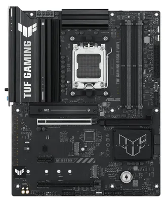Produktbild von ASUS TUF GAMING B850-E WIFI, AMD, Sockel AM5, AMD Ryzen 7000 Series, AMD Ryzen 8000 Series, AMD Ryzen 9000 Series, DDR5-SDRAM, 256 GB, DIMM