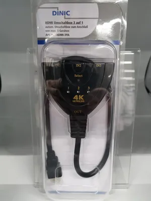 Produktbild von DINIC HDMI Umschaltbox 3 auf 1