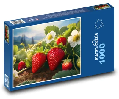 Zdjęcie produktu dla Puzzle 1000 Czerwone owoce truskawek - martinpuzzle