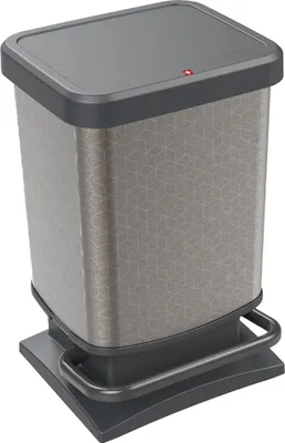 Produktbild von Rotho Abfalleimer 20L Paso - Treteimer Geruchsdicht - Abfallbehälter 29,3 x 26,6 x 45,7 cm - Mülleimer mit Softclose - Tretabfalleimer