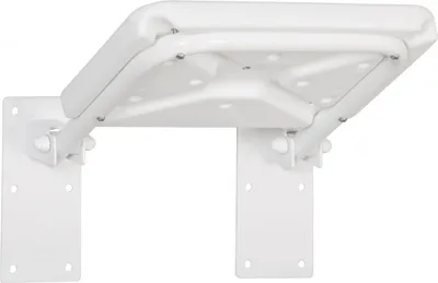 Produktbild von Stabiler Duschklappsitz Duschhilfe weiss bis 120 kg Duschsitz Duschstuhl hocker