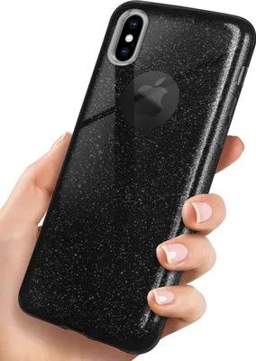 Produktbild von GLITTER-Case für Apple iPhone X / iPhone XS, Farbe:Glamour - Black