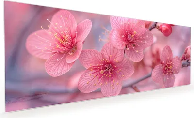 Produktbild von Küchenrückwand Spritzschutz Glas mit Motiv Blütenzauber 40 x 40 cm