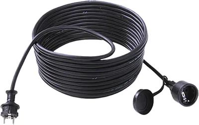 Obrázok produktu pre BACHMANN Predlžovací kábel 3G2,5 mm², H07RN-F, gumový/neoprénový uzemňovací kontakt, čierny, 10 m