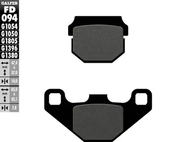 Produktbild von Kh83 Semi-Metallische Bremsbeläge