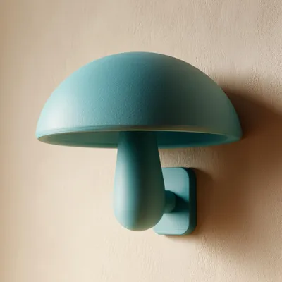 3D-gedruckte Pilz-Wanddekoration – Decords, Produktansicht 1