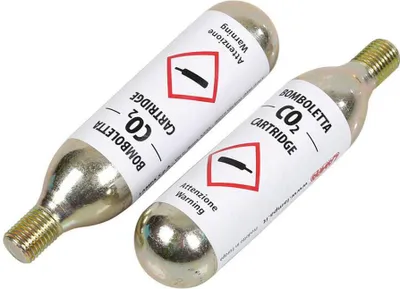 Produktbild von 2 Ersatz-Lampa CO2-Kartuschen mit 16g für das Schnellaufblas-Set