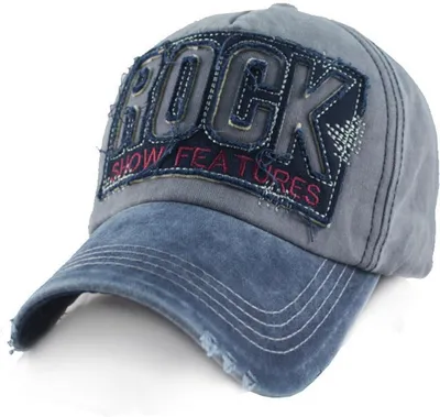 Produktbild von Baseballcap Rock College Cap Snapback Vintage Used Look Kappe Basecap