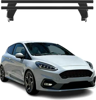 Image de Menabo Barres de toit Transversales pour Ford Fiesta VII ST-Line 2017-2024 Noir