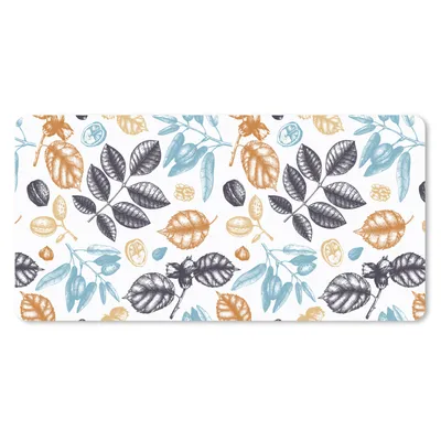 Produktbild von MuchoWow® Mauspad Mousepad Vintage - Blätter - Muster 60x30 cm - Mousepads - Maus Mat - Pad - Mausunterlage - Nachhaltig