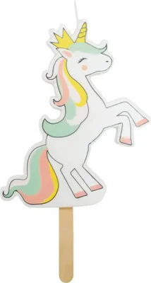 Produktbild von Große Kerze - Einhorn 14,5 x 6,3 x 1 cm
