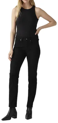 Produktbild von Levi's Damen Jeanshose Classic Mid Rise, Straight Fit, Schwarz (Soft Black), W29/L32