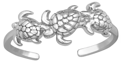 Produktbild von Zehenring Silber 925 mit Schildkröten