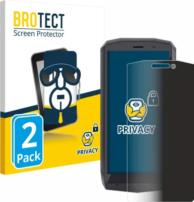 Produktbild von 2x BROTECT Sichtschutzfolie für Cubot Pocket Anti-Spy Privacy Sichtschutz Blickschutz Folie Blaulicht-Schutz