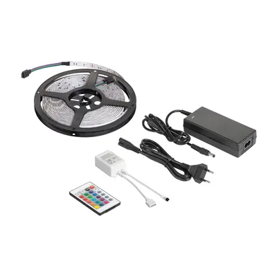 Produktbild von LED-Streifen 5m RGB 12V 28W Farbe wasserdicht Diode Seil Fernbedienung Set