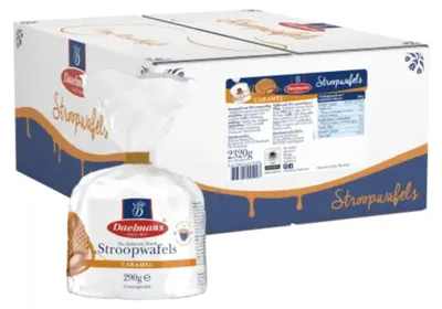 Immagine prodotto di Daelmans - Stroopwafels al caramello in busta con chiusura a clip - 8x 290 g