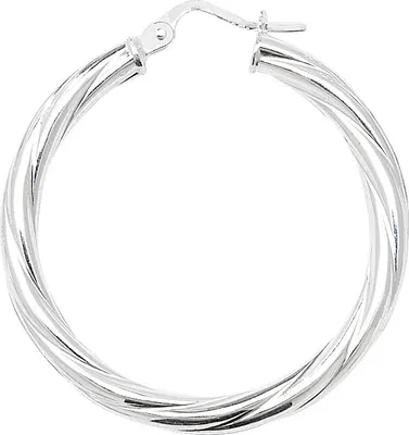 Produktbild von 925 Sterling Silber Damen - Paar Creolen - 25mm; TRS11518MM25