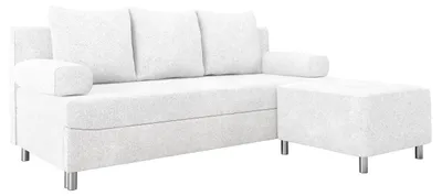 Produktbild von MIRJAN24 Schlafsofa Dover mit Bettkasten und Schlaffunktion, Bettsofa, Couch vom Hersteller (Sofa mit Polsterhocker, Farbe: Fredo 25)