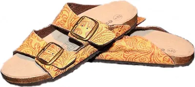 Produktbild von Damen Pantoletten Kork Textil Braun 37