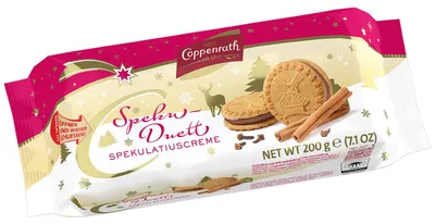 Produktbild von Speku-Duett Spekulatiuscreme Gebäck von Coppenrath, 200g (MHD: 23.05.2024)