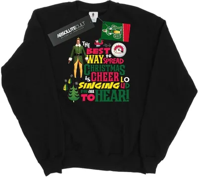 Produktbild von Elf - "Christmas Cheer" Sweatshirt für Herren BI22096 (M) (Schwarz)