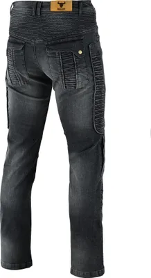 Produktbild von BULLDT Herren Motorradjeans Bikerjeans Motorradhose Bikerhose Moped Quad Jeanshose, Farbe:Schwarz, Jeansgröße:W36 / L32