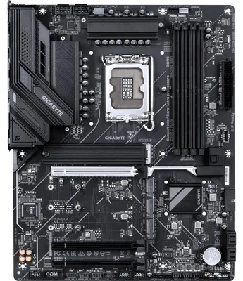 Produktbild von GIGABYTE Z890 D PLUS Mainboard – Unterstützt Intel Core Ultra (Serie 2) CPUs, 12+1+2-Phasen-VRM, bis zu 9466 MHz DDR5 (OC), 1× PCIe 5.0 M.2 + 3× PCIe 4.0 M.2, 2.5-GbE-LAN, USB 3.2 Gen 2, Intel, LGA 1851 (Socket V1), Intel Core Ultra (Series 2), LGA 1851, DDR5-SDRAM, 256 GB