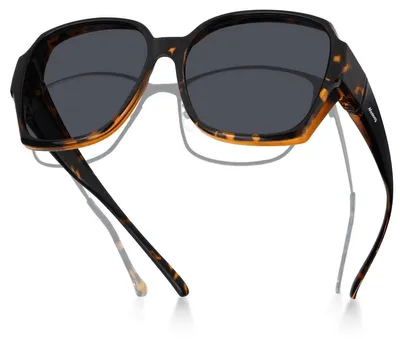 Produktbild von Übergroße, polarisierte Sonnenbrille für Damen und Herren mit UV-Schutz