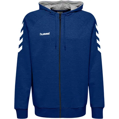 Productafbeelding van Hummel hmlGo katoenen hoodie met rits, blauw, maat 116